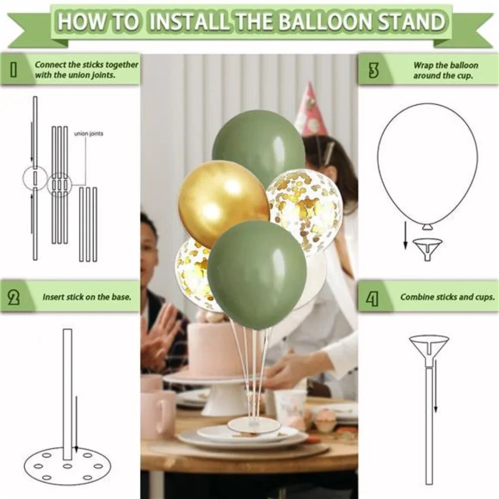 217 PCS Baby Shower Decorations Sage Green Neutral Party Supplies Banner Balloon
